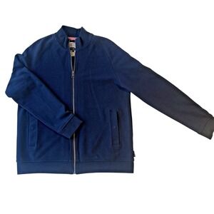 Ted Baker London Men's Cotton Bomber Jacket Full Zip Pockets Size 4 Large